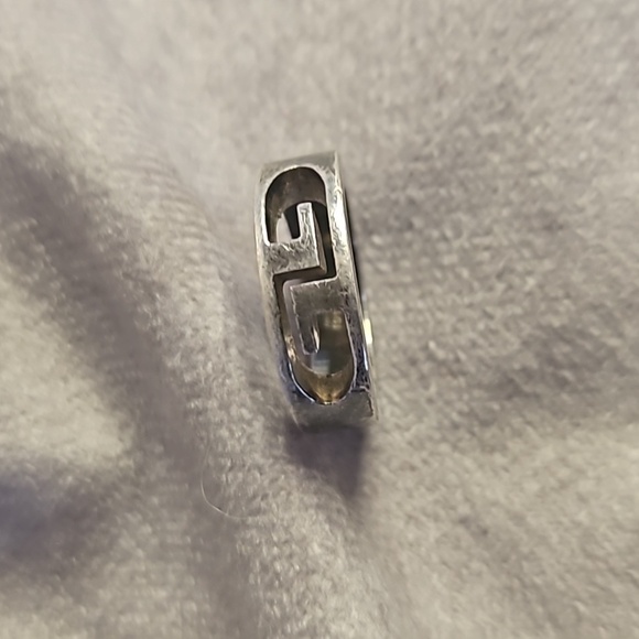 Gucci Jewelry - Gucci GG Sterling Silver Gunmetal Gray Band Small Ring SZ. 4